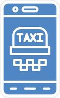 mobiel taxi vector icoon