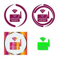 Wifi router vector icoon