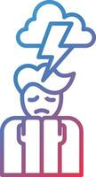 stress vector pictogram