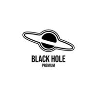 zwart gat logo pictogram ontwerp illustratie vector