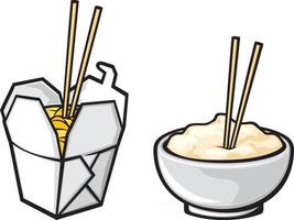 Chinees fastfood vector