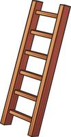 houten ladder icoon vector