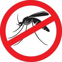 stop muggen teken vector