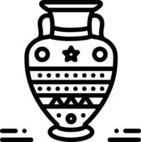 lijnpictogram voor de oudheid vector