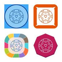 uniek poker chips vector icoon