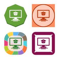 online Cursus vector icoon