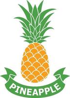 ananas label icoon vector