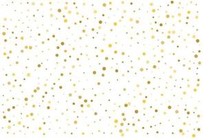 gouden glitter klassieke cirkel confetti achtergrond vector