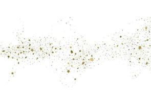 licht goud glitter confetti achtergrond 3d sterren vector