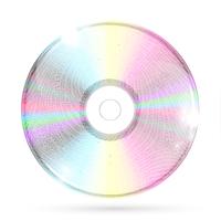 CD / DVD op witte achtergrond, vectorillustratie vector