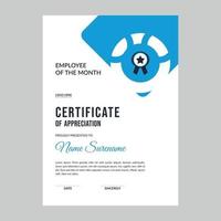 moderne ontwerpsjabloon awards diploma achtergrond vector