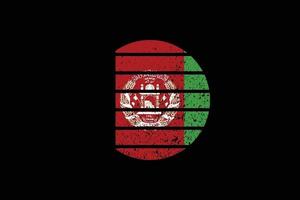 grunge stijl vlag van de afghanistan. vectorillustratie. vector