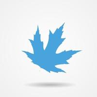 vectorillustratie van maple leaf icon vector