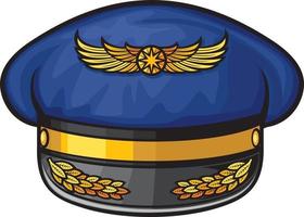 hoed van piloten van luchtvaartmaatschappijen vector