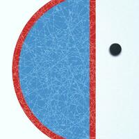 hockey oppervlakte met puck vector