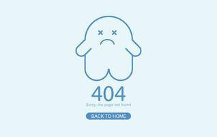 modern minimaal van 404 fout bladzijde voor website, 404 fout de bladzijde niet gevonden met dood geest. concept tekenfilm besnoeiing thema web banier, koppeling naar leeg niet bestaand bladzijde. arbeiders reparaties website vector