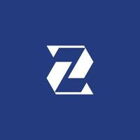 modern tech brief z logo vector