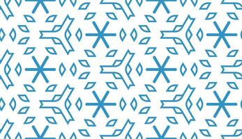 abstract blauw sneeuwvlok naadloos patroon vector