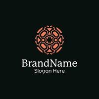 premie en luxe abstract sier- patroon mandala modern logo vector