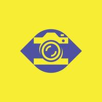 modern oog camera fotografie logo vector