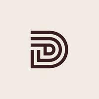 brief dg of gd logo vector