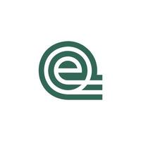 brief eq of qe logo vector