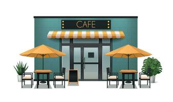 cafe realistisch samenstelling vector