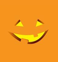 halloween achtergrond met pompoen vectorillustratie vector