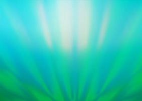 lichtblauwe, groene vector wazig glans abstracte achtergrond.