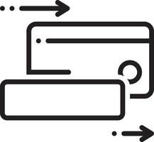 lijnpictogram voor kaarten afvegen vector