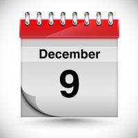 Kalender voor december, vector