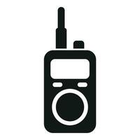 alarm walkie talkie icoon gemakkelijk vector. werk helpen vector