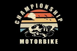 motorkampioenschap silhouet ontwerp vector