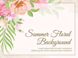 prachtige bruiloft banner achtergrond bloemen vector sjabloon