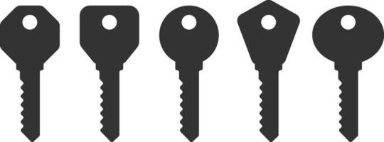 sleutel icoon vector. sleutels symbool vlak ontwerp. vector
