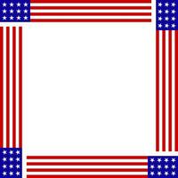 plein Verenigde Staten van Amerika vlag kader vector
