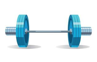 barbell voor sport. geschiktheid apparatuur. vector