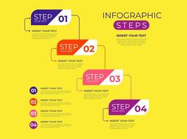 creatief infographic werken vector