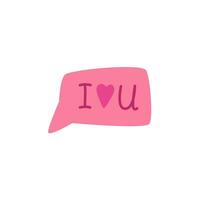 liefde sms, liefde bericht vector. tekenfilm vlak illustratie voor Valentijn dag. vector