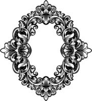 kader ornament wijnoogst klassiek element decoratie vector