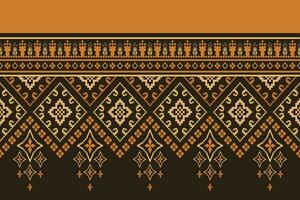 natuur jaargangen kruis steek traditioneel etnisch patroon paisley bloem ikat achtergrond abstract aztec Afrikaanse Indonesisch Indisch naadloos patroon voor kleding stof afdrukken kleding jurk tapijt gordijnen en sarong vector