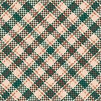 tartan geruite patroon met textuur en koffie kleur. vector