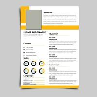 professioneel hervat CV vector grafisch Sjablonen