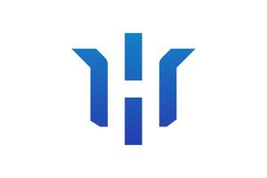 h geometrisch logo vector