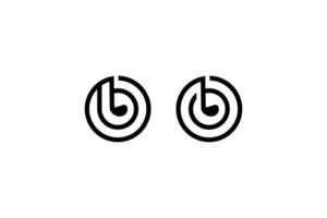 icoon b met de concept van een toon symbool vector