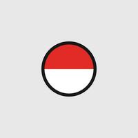 indonesië vlag icoon vector