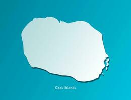 vector geïsoleerd vereenvoudigd illustratie icoon met blauw silhouet van koken eilanden kaart. donker blauw achtergrond