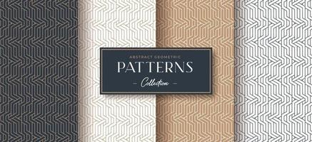 abstracte luxe geometrische patrooncollectie vector