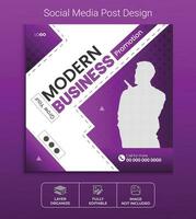 modern afzet agentschap sociaal media post ontwerp, zakelijke bedrijf web spandoek. vector