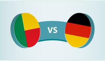 Benin versus duitsland, team sport- wedstrijd concept. vector